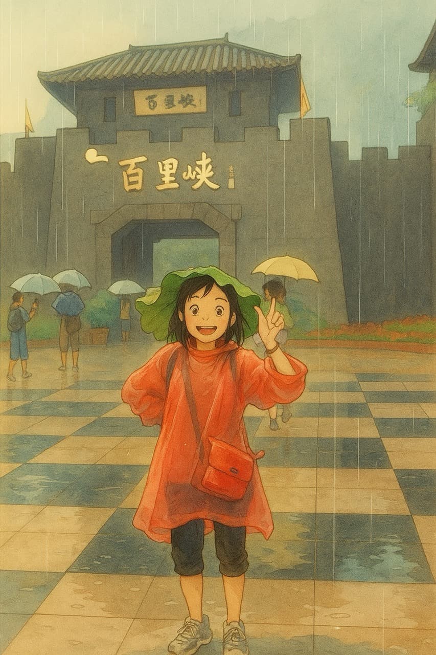 百里峡暴雨